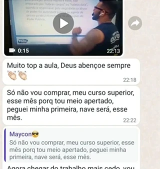 Depoimento de aluno 1