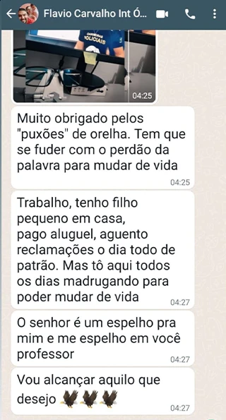 Depoimento de aluno 11