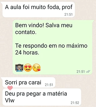 Depoimento de aluno 13